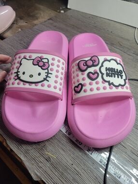 Hello Kitty Pink Slide Sandals Womans Size 11